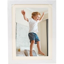 Padalink Beyaz Ahşap Çocuk Sanatı Depolama Kabı - 33x24x3 Cm Ev/ofis Tabela - 3 Adet Izsiz Çivi İle Dıy Masaüstü Çerçeve