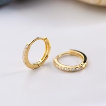 Goldkupe 14 Ayar Taşlı Halka Altın Küpe1,05 Gr-3027