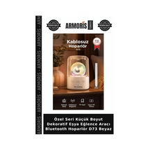 Özel Seri Küçük Boyut Dekoratif Eşya Eğlence Aracı Bluetooth Hoparlör D73 Beyaz