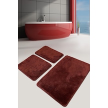 Pasific Terra 3 Lü Set Banyo Halısı Paspas Yıkanabilir