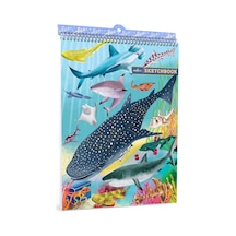 Shark & Friends Eskiz Defteri - 60 Sayfalı Kitap, Spiral Ciltli, 8,5x11, Boş Sayfalar, Çiz-tasarla-oluştur