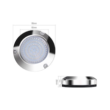 Gemi / Yat 10-30v 90leds Suya Dayanıklı Paslanmaz Çelik Sualtı Işığı Kırmızı Işık