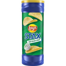 Lays Stax Sour Cream & Onion Potato Crisps 156 G