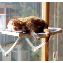 Atapet Cama Asılan Vantuzlu Plastik Kedi Yatağı Beyaz