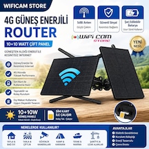 Sim Kartlı Solar Router 4g İnternet Ve Geniş Wifi Ağı