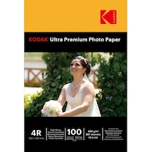 Kodak Ultra Premium 4R 10X15Cm 100'Lük 260G Parlak Fotoğraf Kağıdı