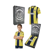Fenerium Fenerbahçe Orijinal Lisanslı Unisex 24-25 Yeni Sezon Çubuklu Çocuk Forması Lazer Kutu Hediyeli Sarı - Lacivert