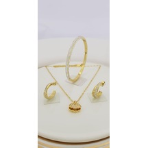 Sones Çelik Takı Setleri Sns500835 Gümüş - Rose Gold