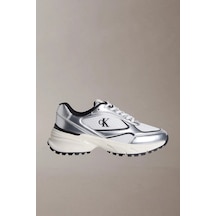 Calvin Klein Hike Runner Mesh Mix Kadın Gri Spor Ayakkabı Yw0yw02063-0ıx -12322 Gri