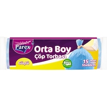 Güçlü Çöp Torbası Orta Boy 15'li 55 X 60 Cm 50 Paket 1 Koli