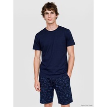 LC Waikiki Lc Waıkıkı Lacivert Slim Fit Modal Kumaş Tişört /02