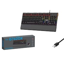 Trio G7620x Blue Swtich Mekanik Siyah Klavye Rgb