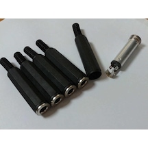 Lexroo 6.3mm Dişi Lehimlik Konnektör Çivi Jack 6.3 Mm Dişi Jack