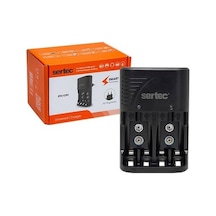 Stc-c802 Aa-aaa-9v Uyumlu 4lü Pil Şarj Aleti Evimdeyokyok