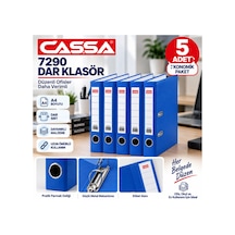 7290 Mavi Dar Klasör A4 5 Li Set