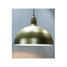 Mat Gold Metal 40cm Retro Rustik Avize Eskitme Askılı Siyah