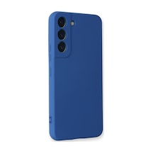 Samsung Galaxy Uyumlu - S23 Kılıf Nano İçi Kadife Silikon - Mavi