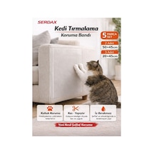 Kendinden Yapışkanlı Kedi Tırmalama Koruma Bandı 50 45-20x45 Cm Koltuk Duvar Çizik Önleyici Şeffaf