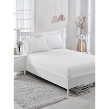 Evve Lastikli Çarşaf %100 Penye Beyaz 160x200