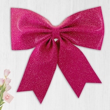 Simli Eva Fiyonk. 40 Cm X 33 Cm - Fuşya