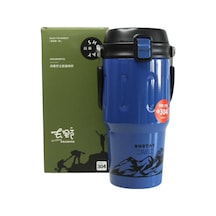 Shotay St-8166 Çift Kullanım Pipetli/rahat İçim Mavi 650ml Çelik Termos Diğer