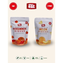 Evereat Cennet Hurması-kavun Freeze Dry Meyve Cipsi 2'li Paket Doğal Atıştırmalık 1 Adet