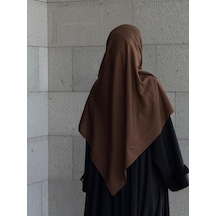 Qalortex Scarf Pamuklu Organik Modal Eşarp-kahve