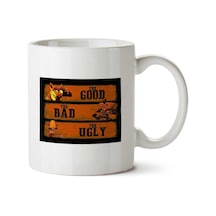 The Bad, The Good And The Ugly İki Tarafı Baskılı Kupa Bardak Çok Renkli