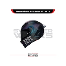 Love Hate Sticker Kask Sticker Kasklar Uyumlu Tek Yön 1 Adet Gri