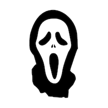 Scream Sticker 10 X 18 Cm