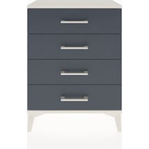 Arges Komodin 4 Çekmeceli 60x30x80 Aytaşı-antrasit Aytaşı