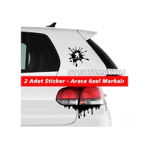 Peugeot Sticker 2Adet Markalı Kapı Far Tampon Bagaj Stickerı