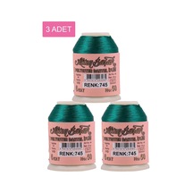 3 Adet Altınbaşak Oya Ve Dantel İpi 20 Gr - Royaleks - No: 745 Çok Renkli