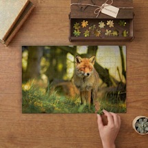 Kızıl Tilki Tasarımı 240 Parça Ahşap Puzzle Ahşap Kutuda Mpy40361