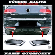 Vw Passat B8 Krom Egzoz Çerçevesi 2 Prç 2014-2019 Arası P.Çelik