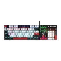 Aula S500 Blue Switch Rgb Makrolu Kablolu Gaming Mekanik Oyuncu Klavyesi Kırmızı