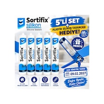 Silikon 280 Gr Şeffaf 5 Li Set