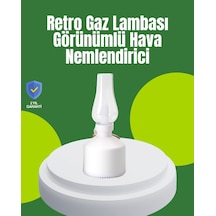 Usb Şarjlı Retro Gaz Lambası Hava Nemlendirici Led Atmosfer Işıklı Renkli