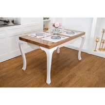 Finezza Ayda Jakar Polyester Kumaş Krem Amerikan Servis 33,5x46 cm Gri 4 Ad-1387 Krem