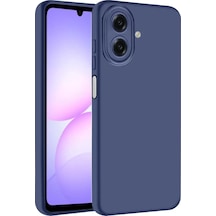 Newface Samsung Galaxy A07 4g Nano İçi Kadife Silikon - Lacivert