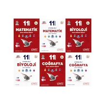 Limit 2027 11. Sınıf Matematik + Biyoloji + Coğrafya Konu Anlatım Föyleri + Soru Bankası Seti 6 Kitap Maarif Model