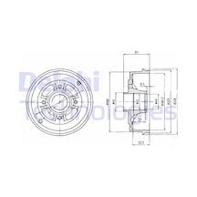 Delphı Bf426 Arka Fren Kampanası R9-r11 6002254257-7702254257-7700419824