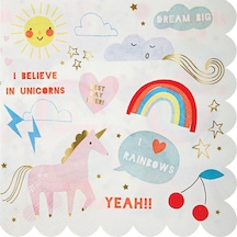 Meri Meri - I Believe In Unicorns Large Napkins - Unicorn Peçete - L
