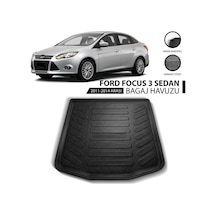 Ford Focus Iıı Sedan Düz Ince Zemin 2011-2014 3D Bagaj Havuzu