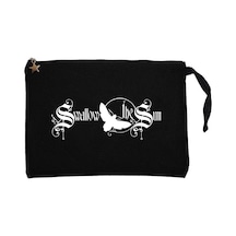 Swallow The Sun Logo Siyah Clutch Astarlı Cüzdan / El Çantası