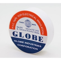 Globe Pvc Elektrik İzolasyon Bant "0.13x19x10yards" Beyaz