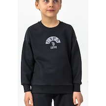 U.S. Polo Assn. Erkek Çocuk Nakışlı Siyah Uzun Kol Eşofman Takımı Us2631-c-v1 Us2631-c-v1