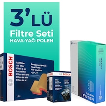 Bosch Mazda 3 1.6 Benzin Filtre Bakım Seti 2009-2013 3 Lü