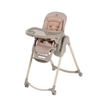 Maxi-Cosi Minla Plus 6'sı Bir Arada Ahşap Görünümlü 4 Tekerlekli Mama Sandalyesi Elegance Terra
