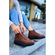 Pabucmarketi Bağcıklı Kadın Sneaker Bot Taba Taba Pabucmarketi Bağcıklı Kadın Sneaker Bot Taba Taba